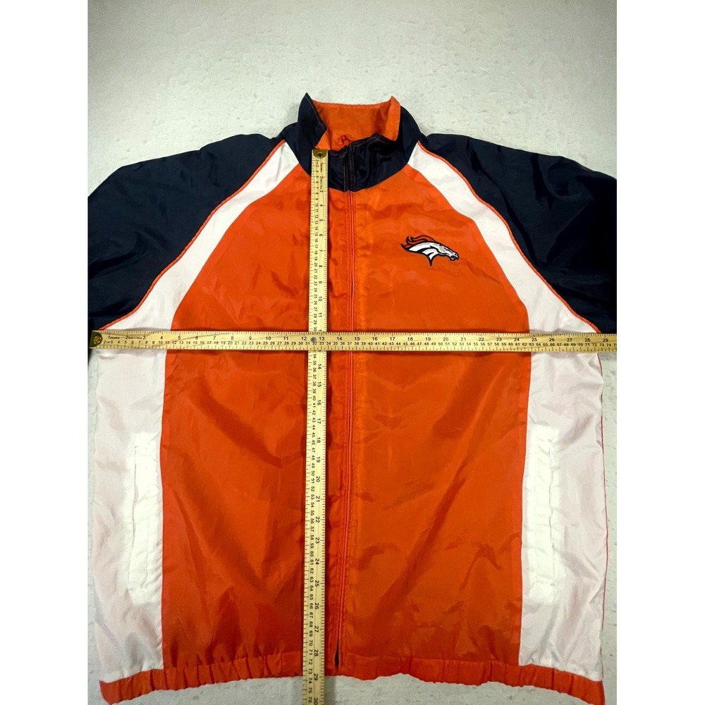 Denver Broncos Windbreaker Track Jacket Mens Multicolor Football NFL Full Zip - Picture 10 of 14